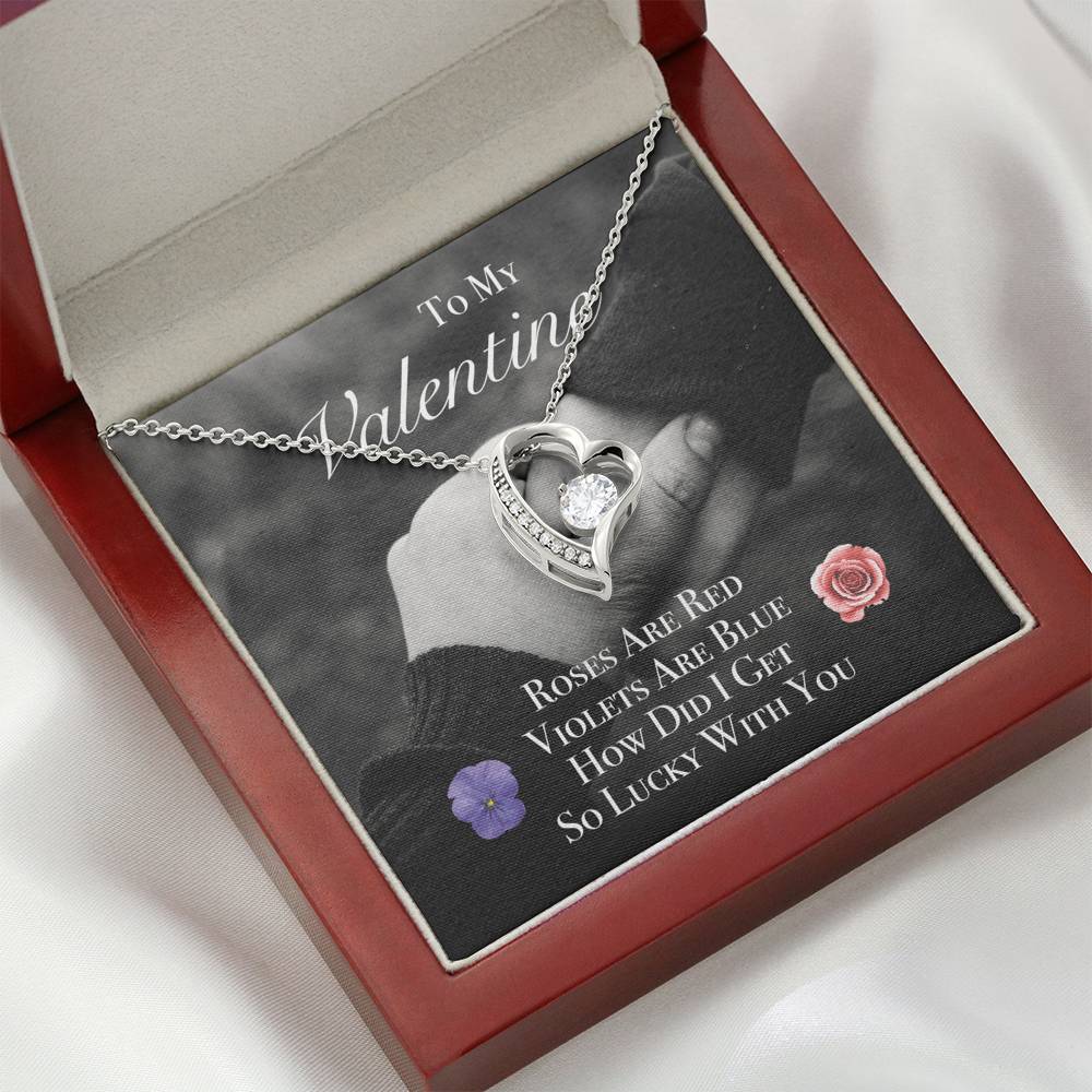 TO MY LOVE "ROSES" HEART NECKLACE VALENTINES DAY GIFT SET - ON CLOUD NINE GIFTS