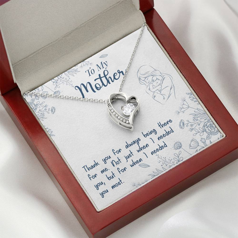 TO MY MOTHER "NEEDED-SO" HEART NECKLACE GIFT SET - ON CLOUD NINE GIFTS