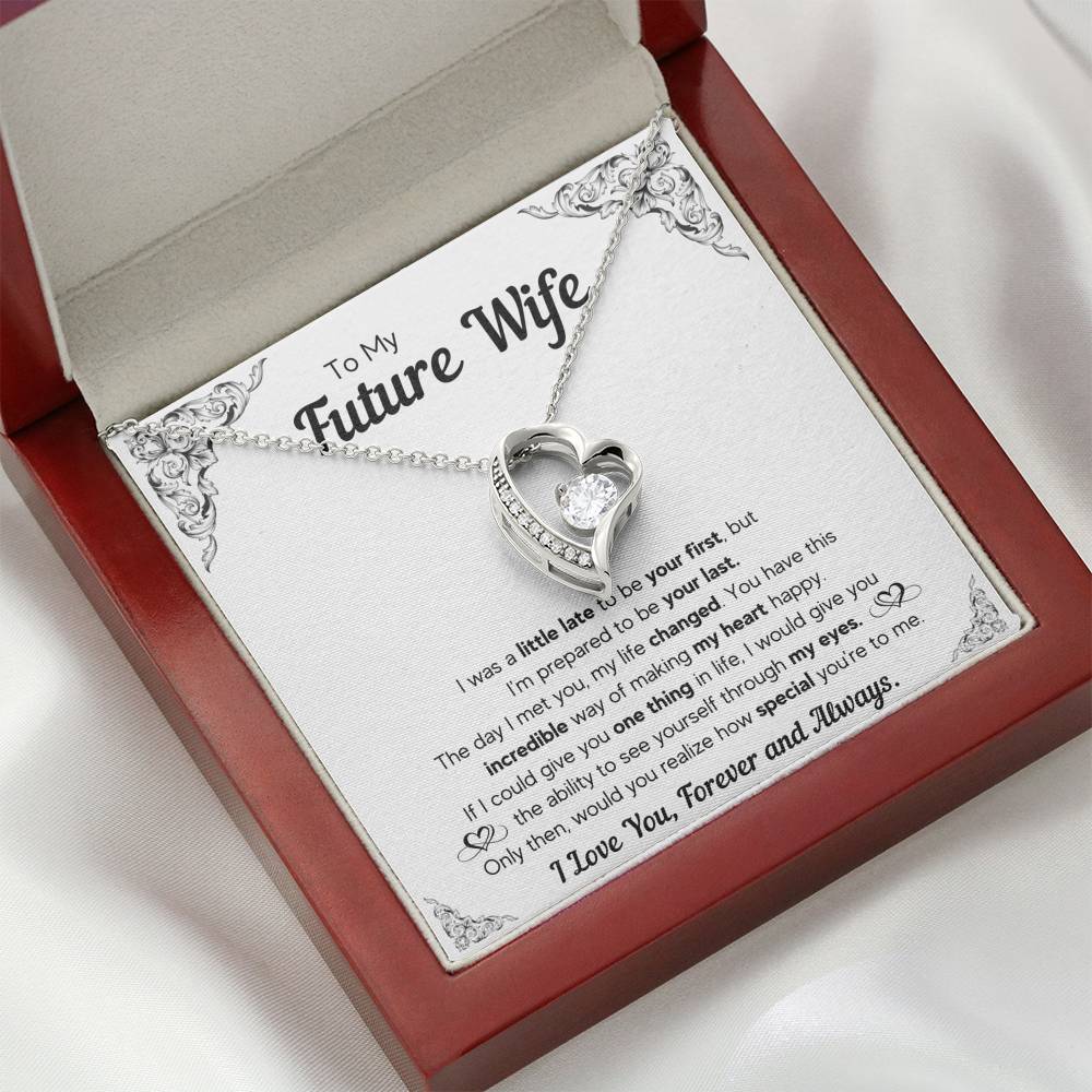 TO MY FUTURE WIFE LITTLE LATE HEART NECKLACE GIFT SET - ON CLOUD NINE GIFTS