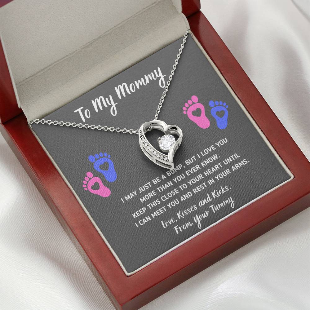 TO MY MOMMY "HEART-FEET" HEART NECKLACE GIFT SET - ON CLOUD NINE GIFTS