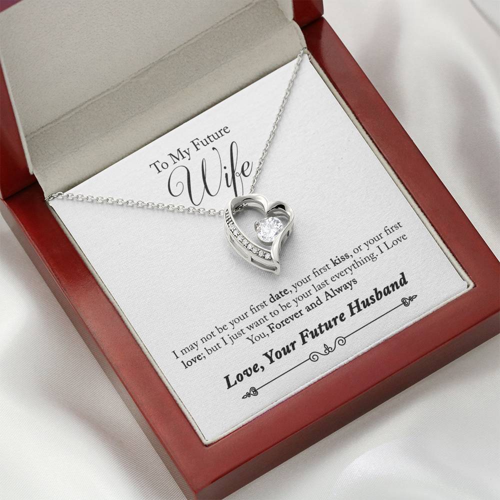 TO MY FUTURE WIFE "LAST EVERYTHING - SO" HEART NECKLACE GIFT SET - ON CLOUD NINE GIFTS