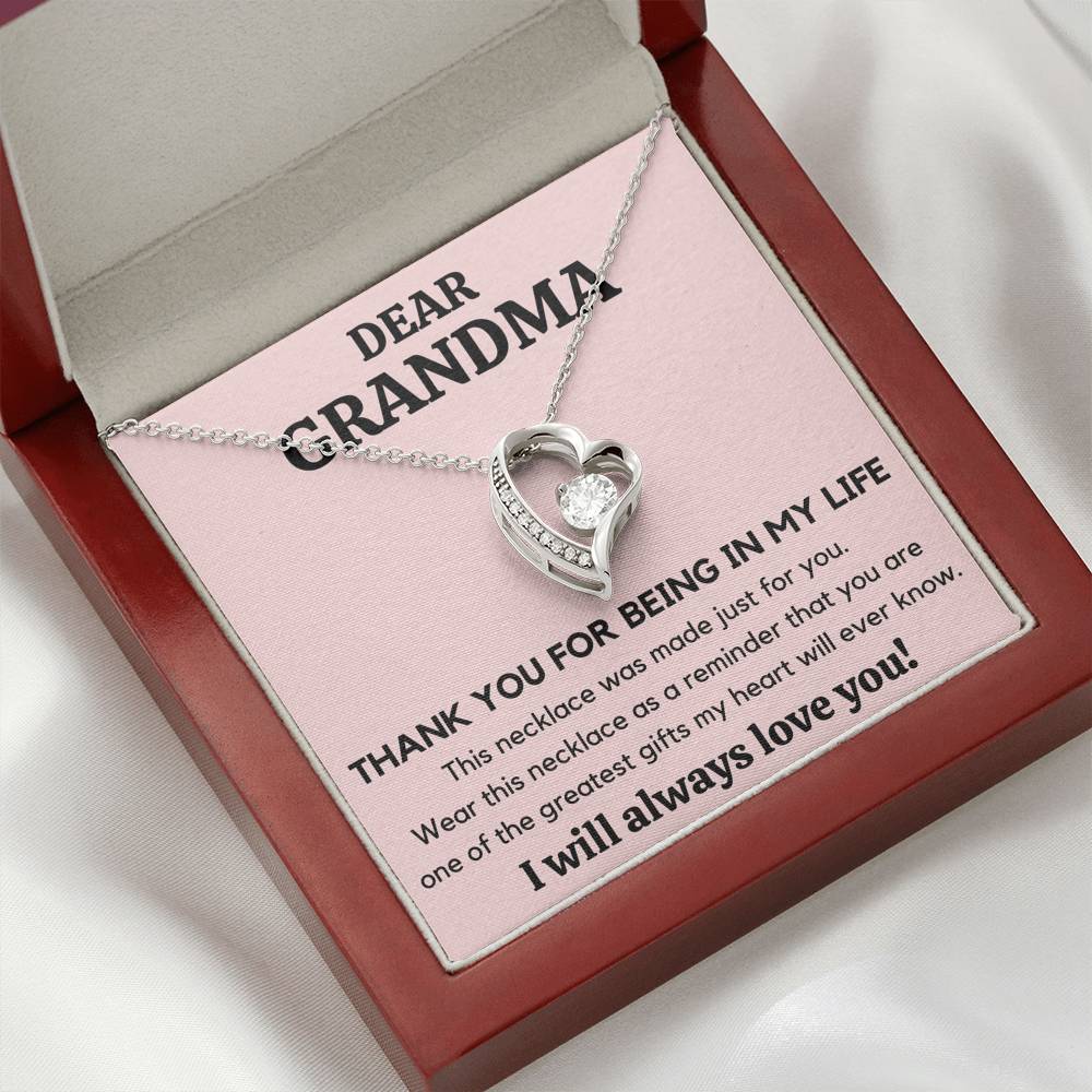 DEAR GRANDMA MY LIFE HEART NECKLACE GIFT SET - ON CLOUD NINE GIFTS
