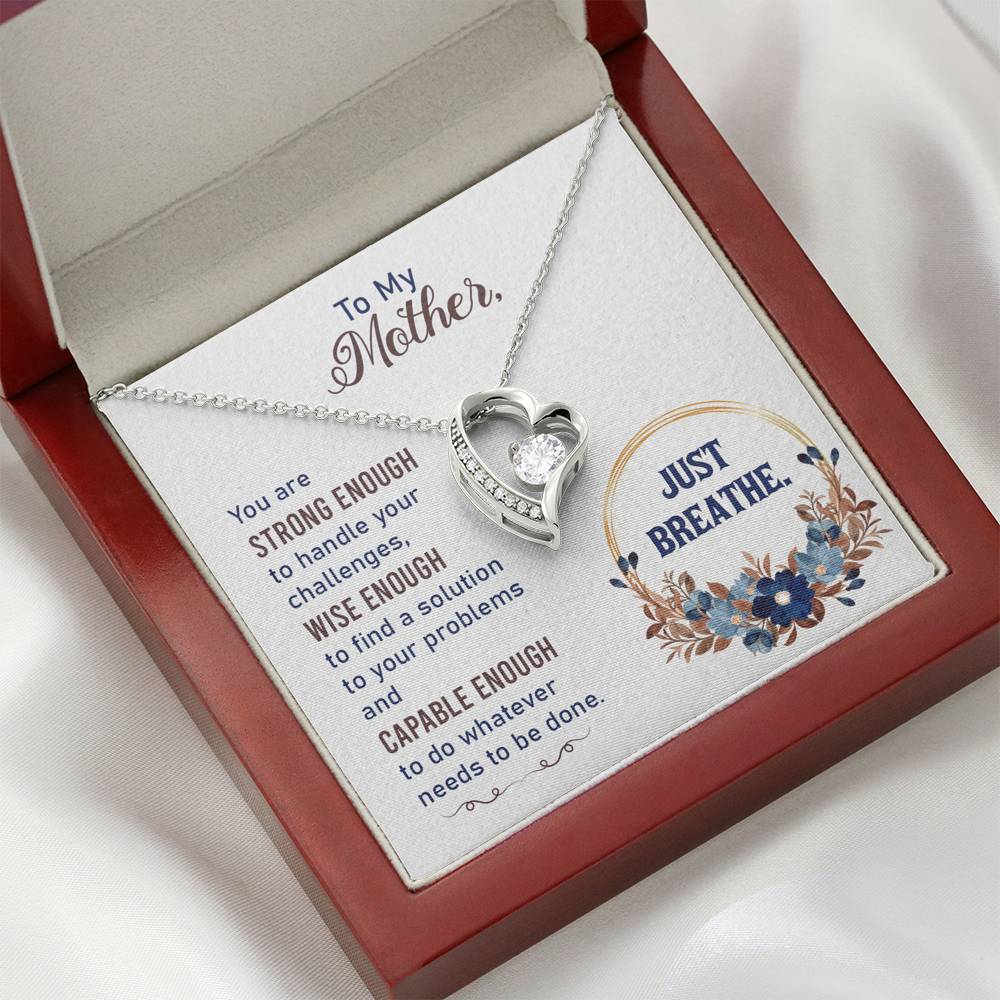 TO MY MOTHER "BREATHE-SO" HEART NECKLACE GIFT SET - ON CLOUD NINE GIFTS