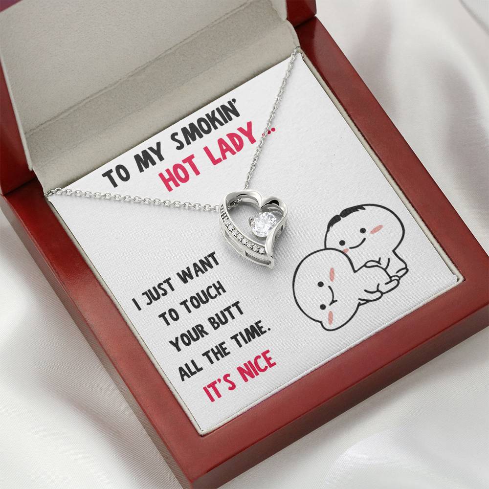 TO MY SMOKIN HOT LADY HEART NECKLACE GIFT SET - ON CLOUD NINE GIFTS