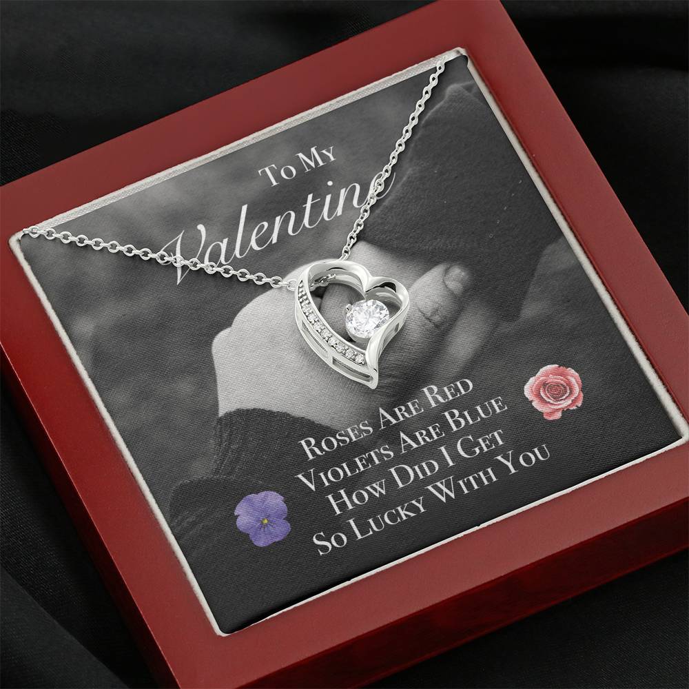 TO MY LOVE "ROSES" HEART NECKLACE VALENTINES DAY GIFT SET - ON CLOUD NINE GIFTS