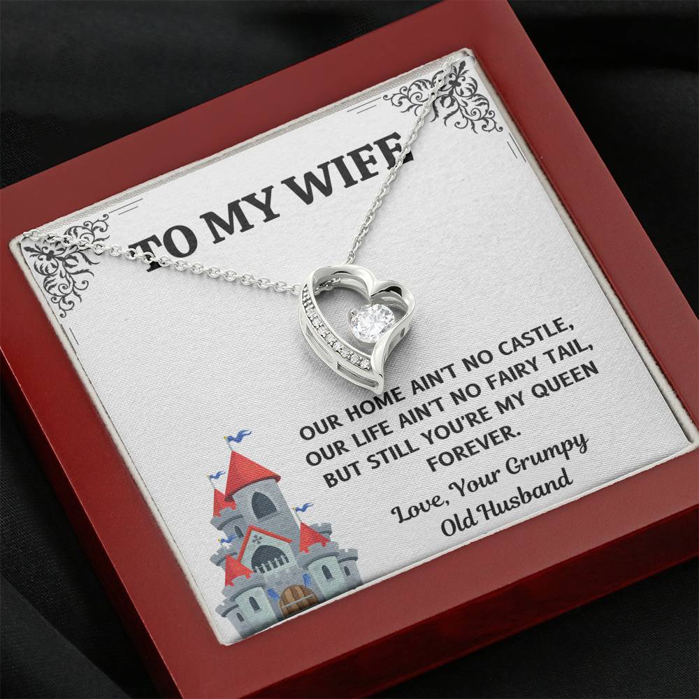 TO MY WIFE "CASTLE" HEART NECKLACE GIFT SET - ON CLOUD NINE GIFTS