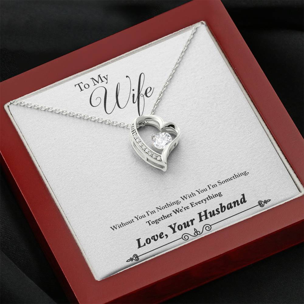 TO MY WIFE "EVERYTHING - SO" HEART NECKLACE GIFT SET - ON CLOUD NINE GIFTS