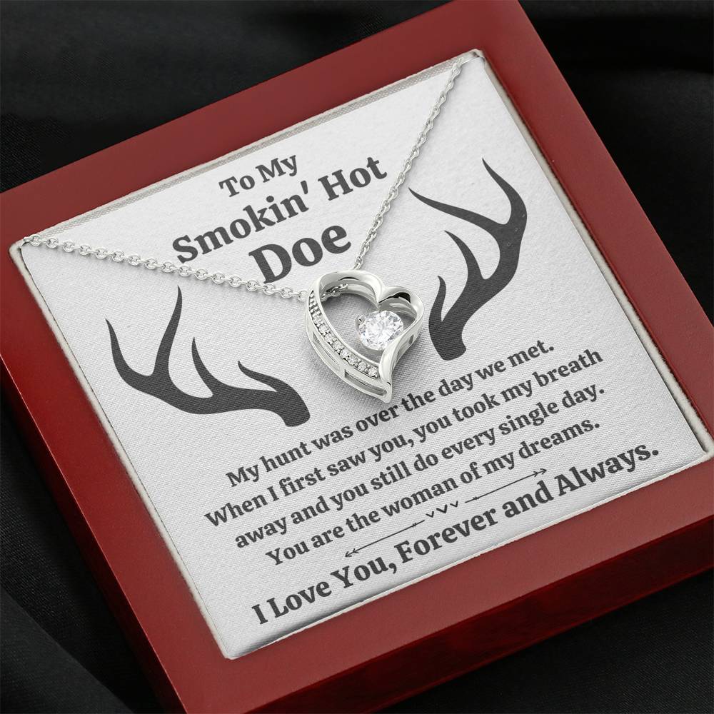 TO MY SMOKIN' HOT DOE "DREAMS" HEART NECKLACE GIFT SET - ON CLOUD NINE GIFTS