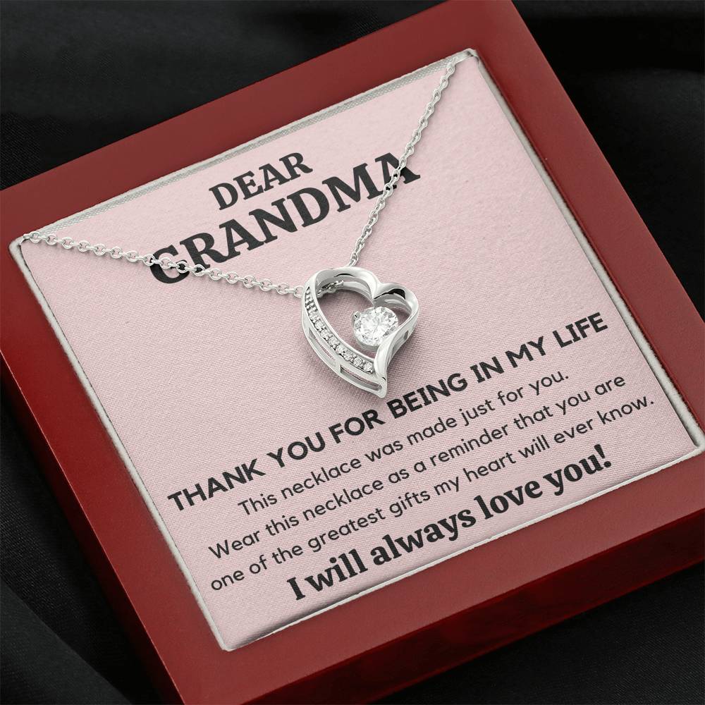 DEAR GRANDMA MY LIFE HEART NECKLACE GIFT SET - ON CLOUD NINE GIFTS