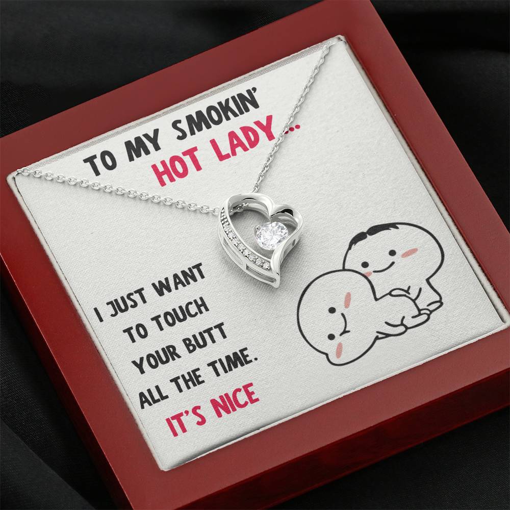 TO MY SMOKIN HOT LADY "BUTT - NICE" HEART NECKLACE GIFT SET - ON CLOUD NINE GIFTS