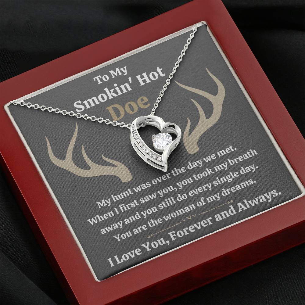 TO MY SMOKIN HOT DOE "DREAMS - DARK" HEART NECKLACE GIFT SET - ON CLOUD NINE GIFTS