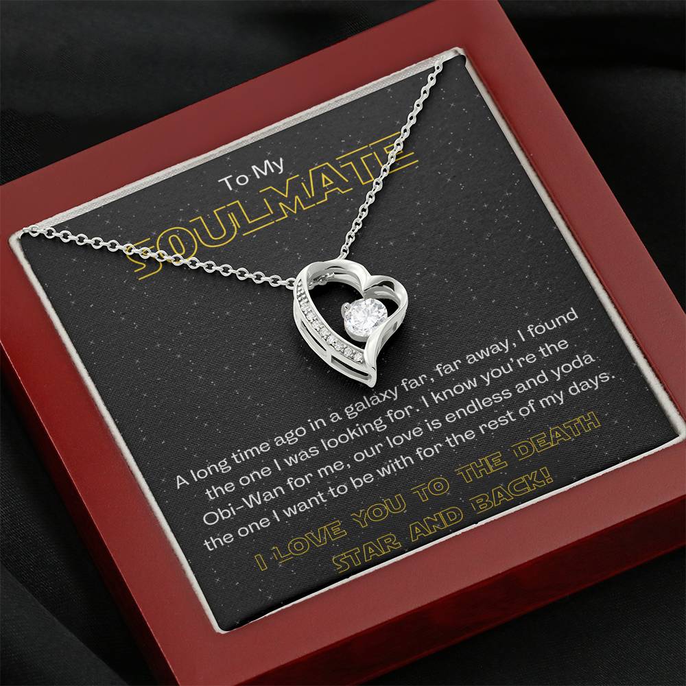 TO MY SOULMATE "GALAXY" HEART NECKLACE GIFT SET - ON CLOUD NINE GIFTS