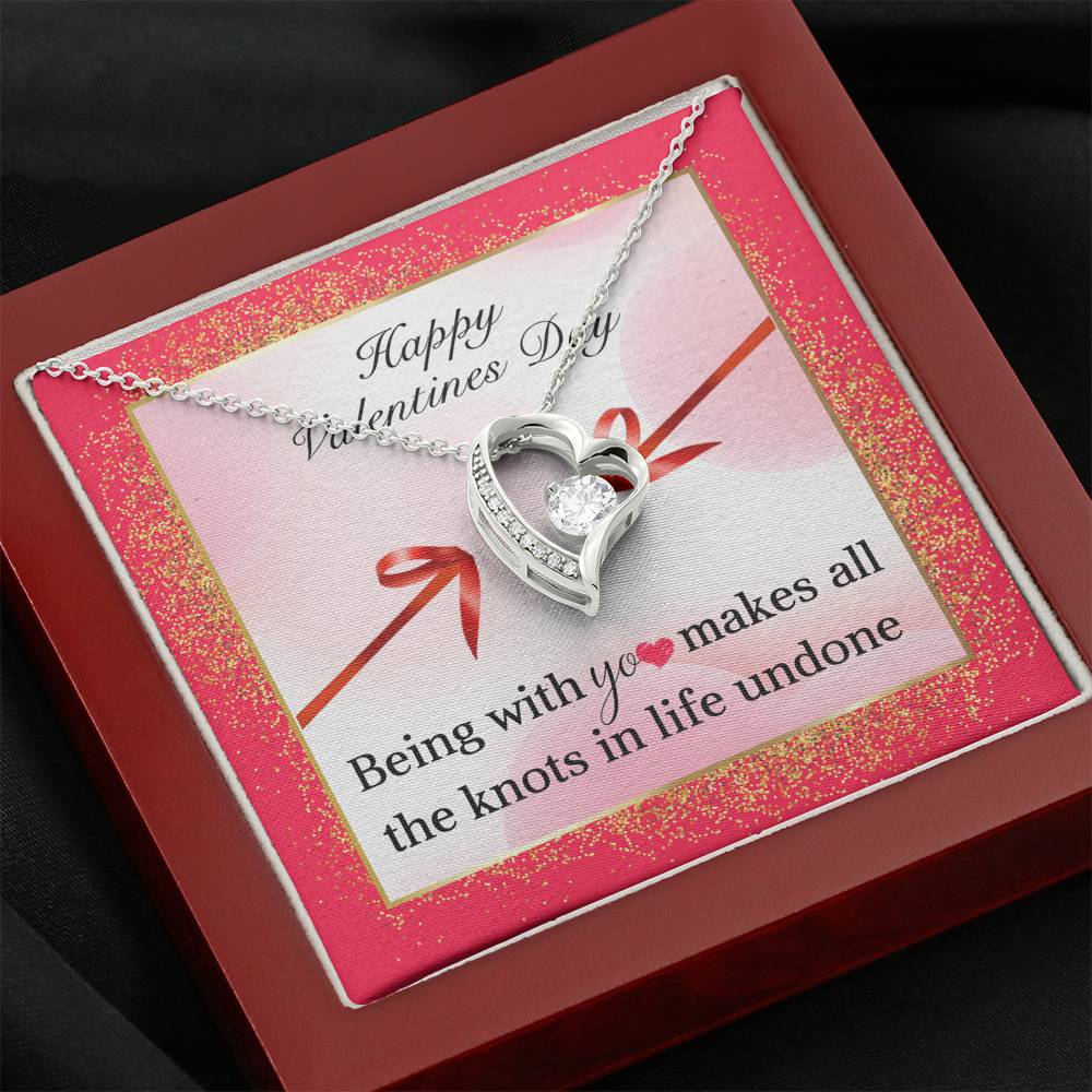TO MY LOVE "KNOTS" HEART NECKLACE VALENTINES DAY GIFT SET - ON CLOUD NINE GIFTS
