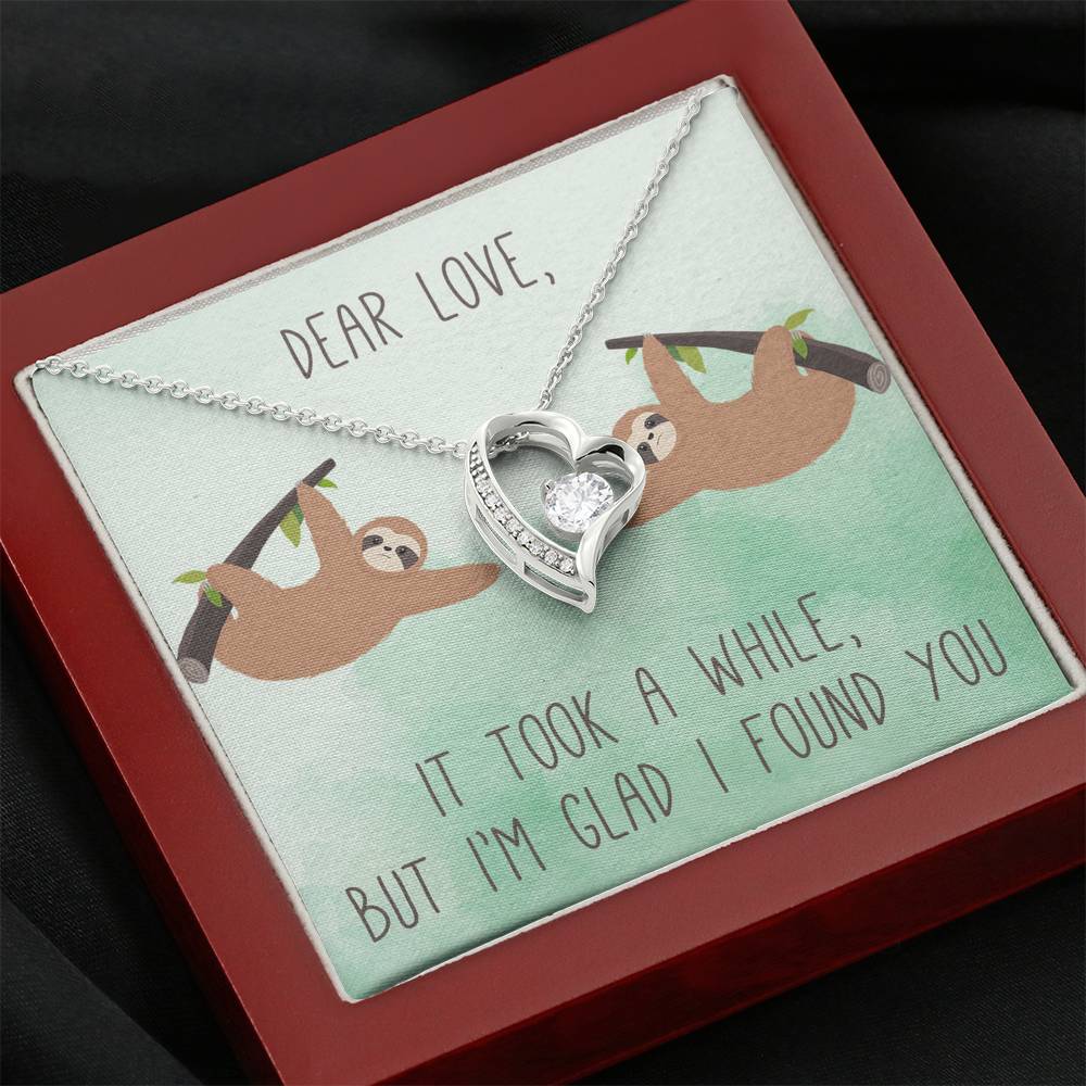 DEAR LOVE "A WHILE" HEART NECKLACE GIFT SET - ON CLOUD NINE GIFTS