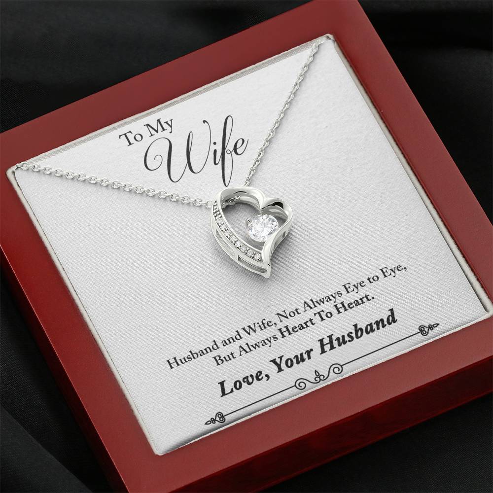 TO MY WIFE "HEART TO HEART - SO" HEART NECKLACE GIFT SET - ON CLOUD NINE GIFTS