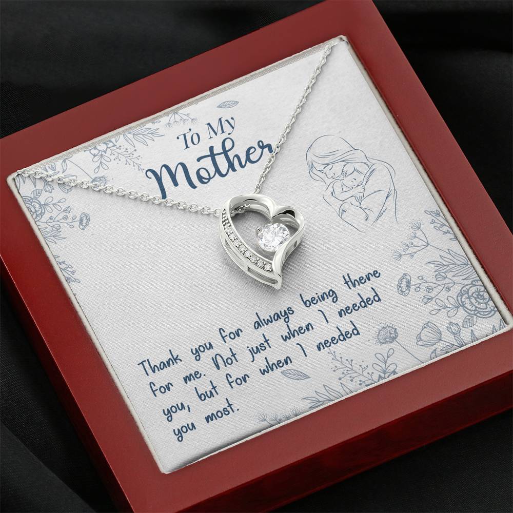 TO MY MOTHER "NEEDED-SO" HEART NECKLACE GIFT SET - ON CLOUD NINE GIFTS