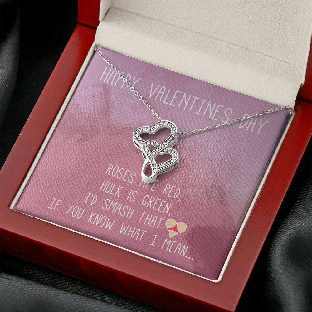 TO MY LOVE "BUTT" DOUBLE HEARTS NECKLACE VALENTINES DAY GIFT SET - ON CLOUD NINE GIFTS