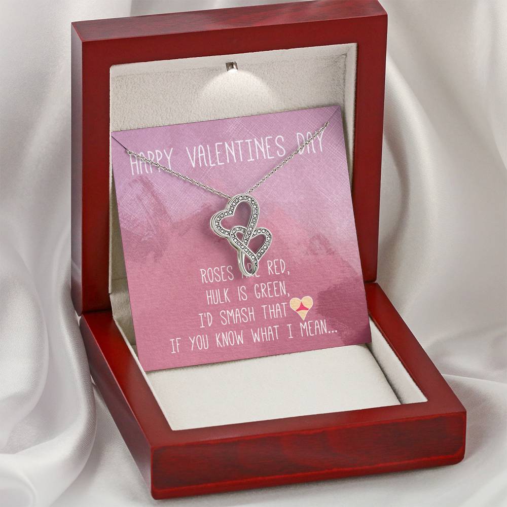 TO MY LOVE "BUTT" DOUBLE HEARTS NECKLACE VALENTINES DAY GIFT SET - ON CLOUD NINE GIFTS