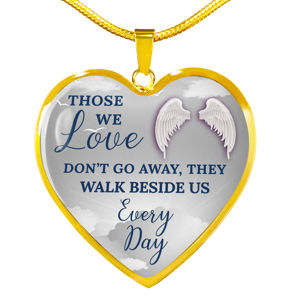 THOSE WE LOVE REMEMBRANCE ENGRAVING HEART NECKLACE GIFT SET - ON CLOUD NINE GIFTS