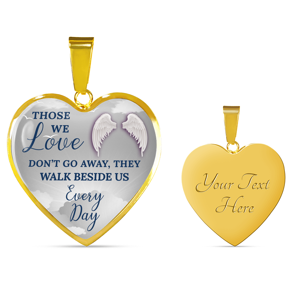 THOSE WE LOVE REMEMBRANCE ENGRAVING HEART NECKLACE GIFT SET - ON CLOUD NINE GIFTS