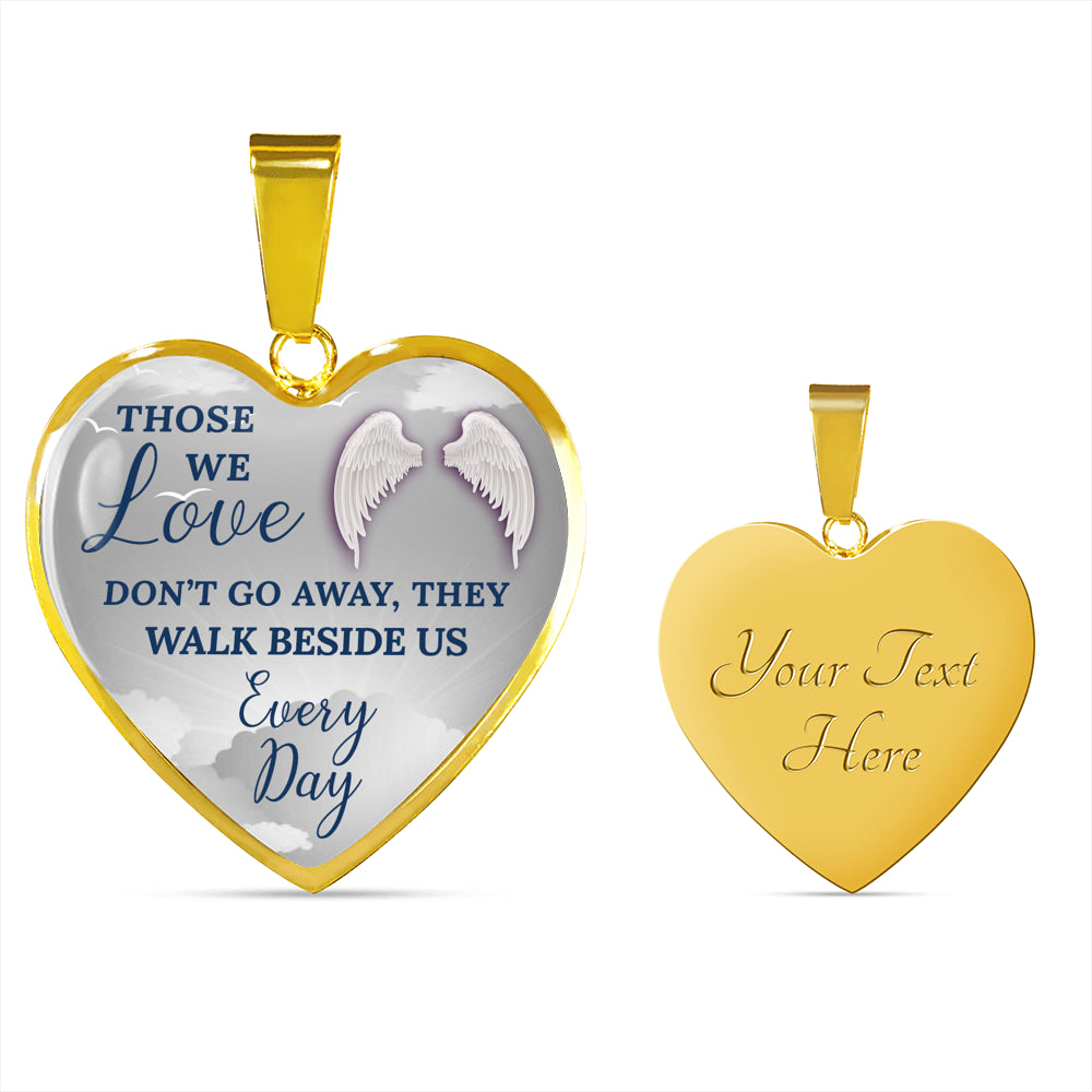 THOSE WE LOVE REMEMBRANCE ENGRAVING HEART NECKLACE GIFT SET - ON CLOUD NINE GIFTS