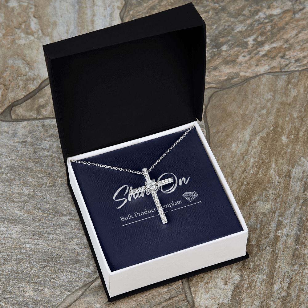 CZ CROSS NECKLACE GIFT SET - ON CLOUD NINE GIFTS
