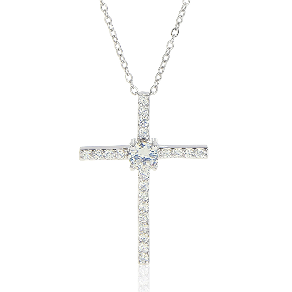 CZ CROSS NECKLACE GIFT SET - ON CLOUD NINE GIFTS