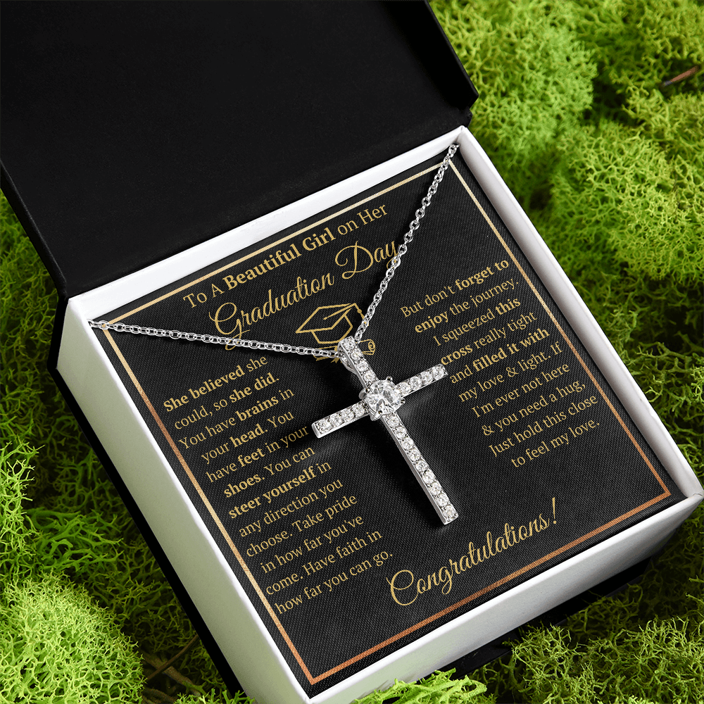 GRADUATION DAY CROSS NECKLACE GIFT SET - ON CLOUD NINE GIFTS