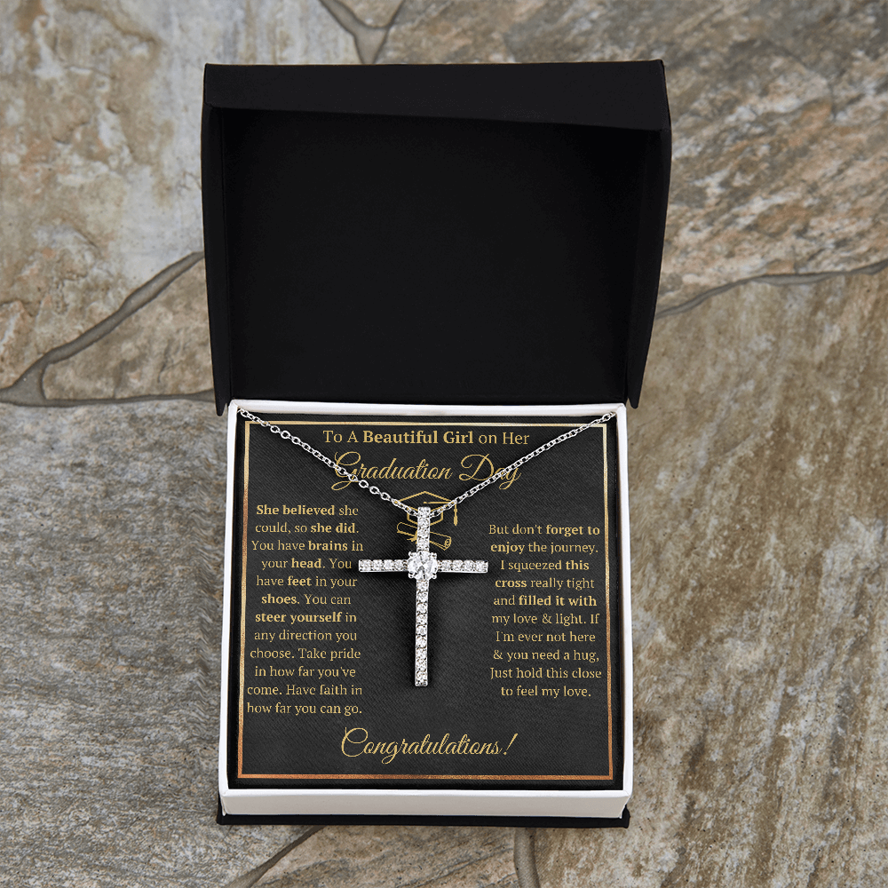 GRADUATION DAY CROSS NECKLACE GIFT SET - ON CLOUD NINE GIFTS