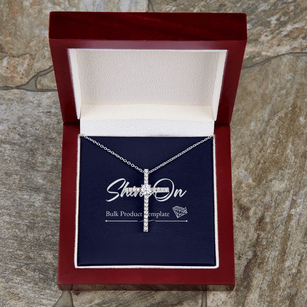 CZ CROSS NECKLACE GIFT SET - ON CLOUD NINE GIFTS