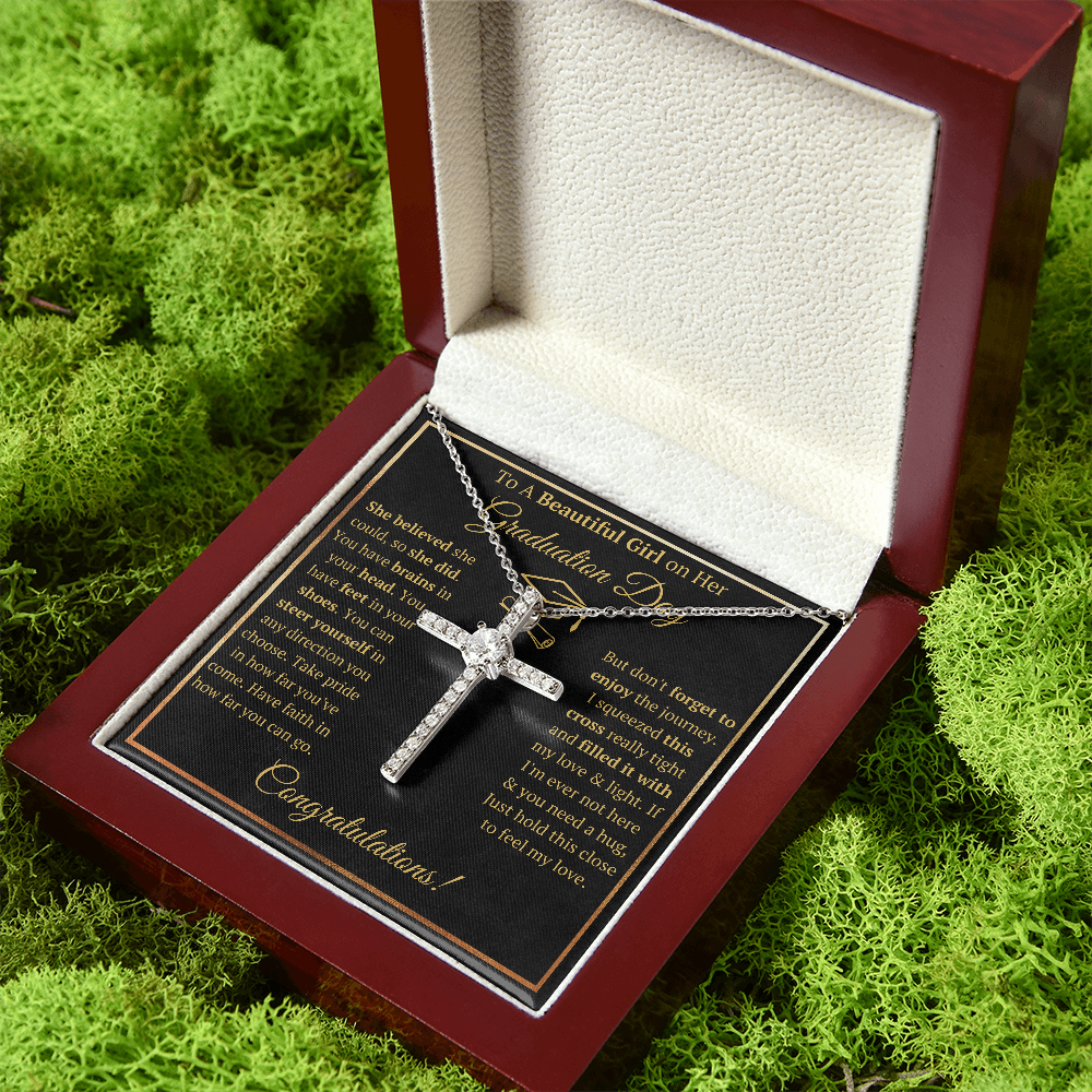 GRADUATION DAY CROSS NECKLACE GIFT SET - ON CLOUD NINE GIFTS