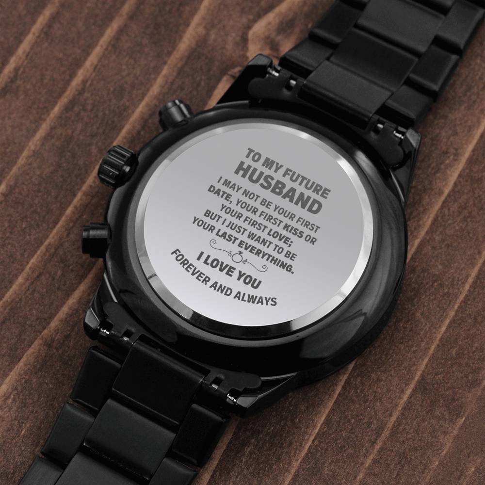 FUTURE HUSBAND ENGRAVED WATCH GIFT SET - ON CLOUD NINE GIFTS