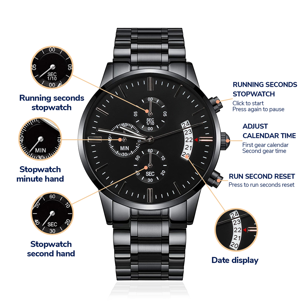 CUSTOM NAME ENGRAVED WATCH - THIS OLD LION - BRADLEY - ON CLOUD NINE GIFTS