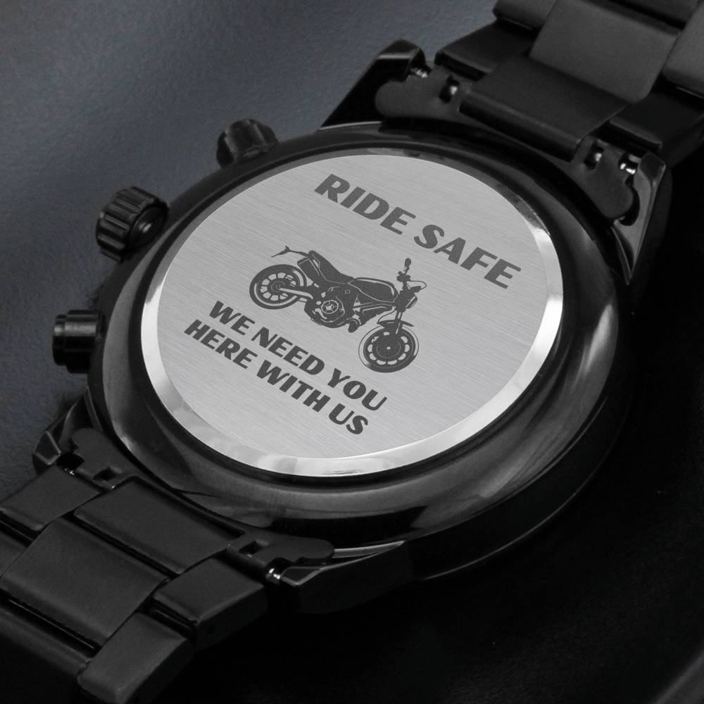 RIDE SAFE WE NEED YOU HERE WITH US ENGRAVED WATCH GIFT SET - ON CLOUD NINE GIFTS