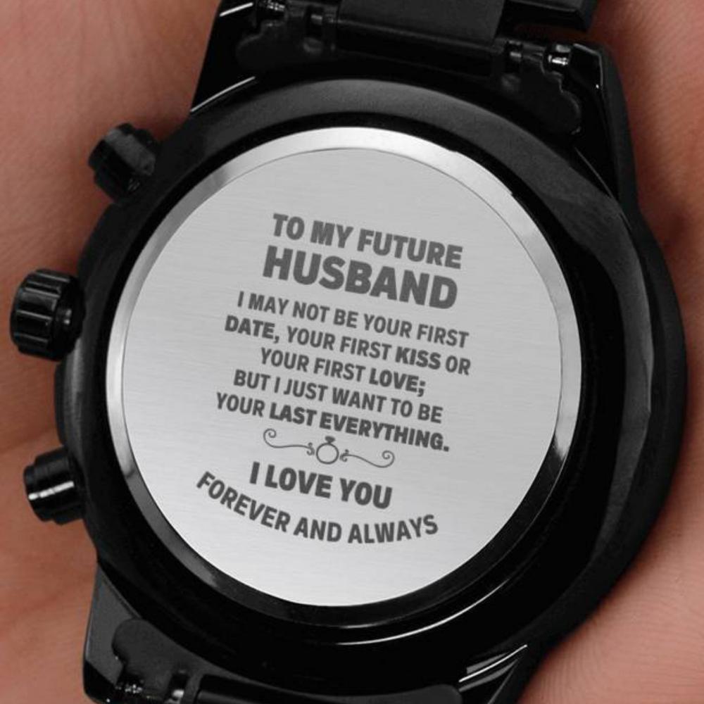 FUTURE HUSBAND ENGRAVED WATCH GIFT SET - ON CLOUD NINE GIFTS