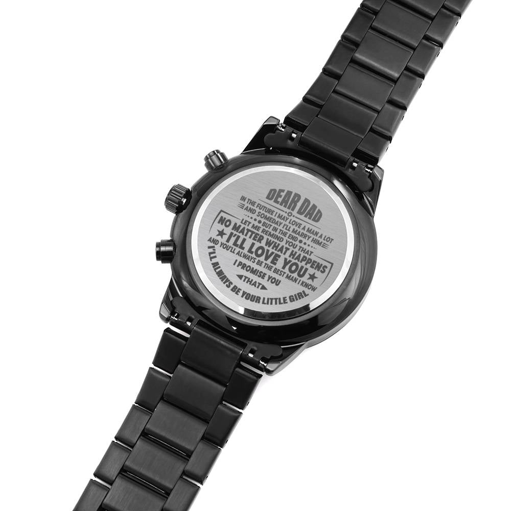 DEAR DAD YOUR LITTLE GIRL PERSONALIZED WATCH GIFT SET - ON CLOUD NINE GIFTS