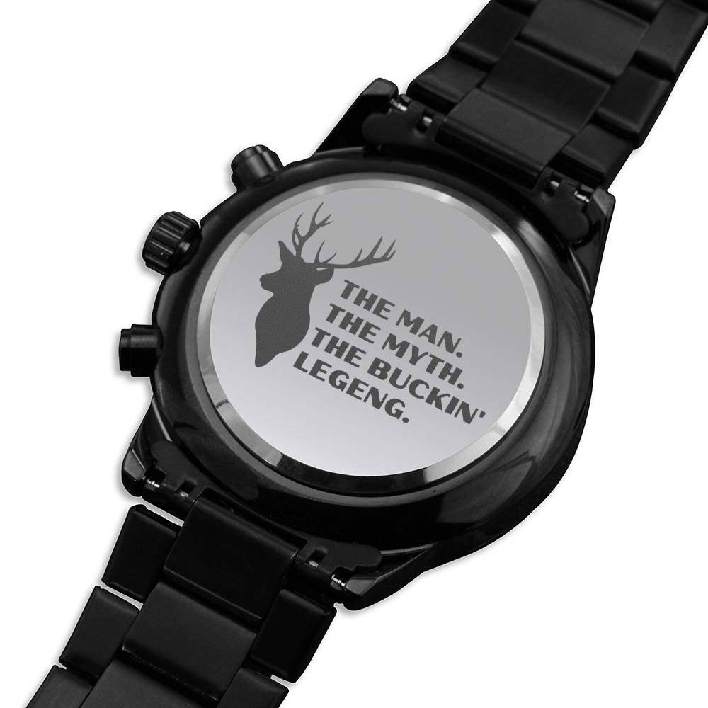 THE BUCKIN LEGEND ENGRAVED WATCH GIFT SET - ON CLOUD NINE GIFTS