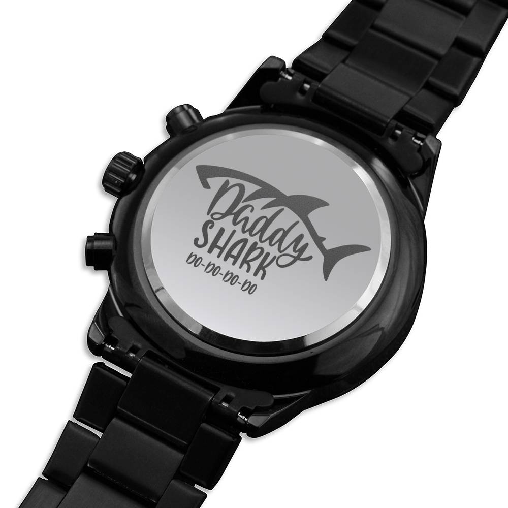 DADDY SHARK ENGRAVED WATCH GIFT SET - ON CLOUD NINE GIFTS