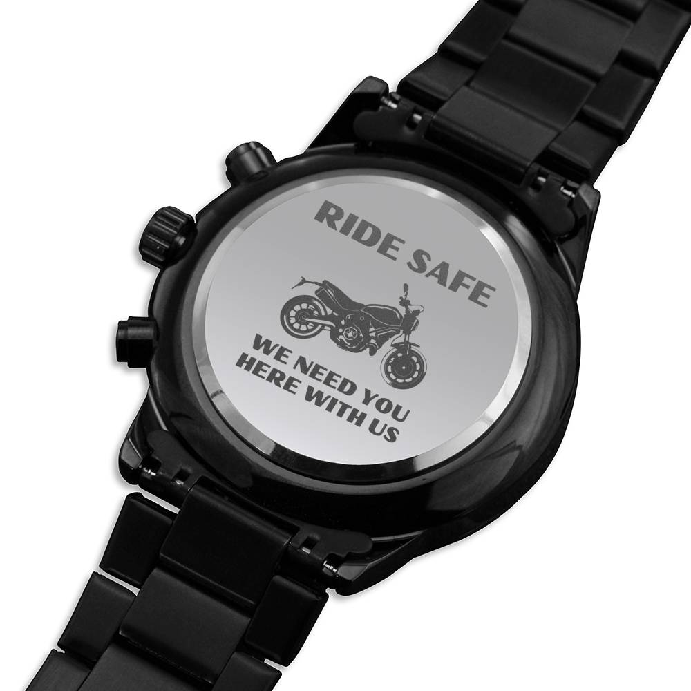 RIDE SAFE WE NEED YOU HERE WITH US ENGRAVED WATCH GIFT SET - ON CLOUD NINE GIFTS