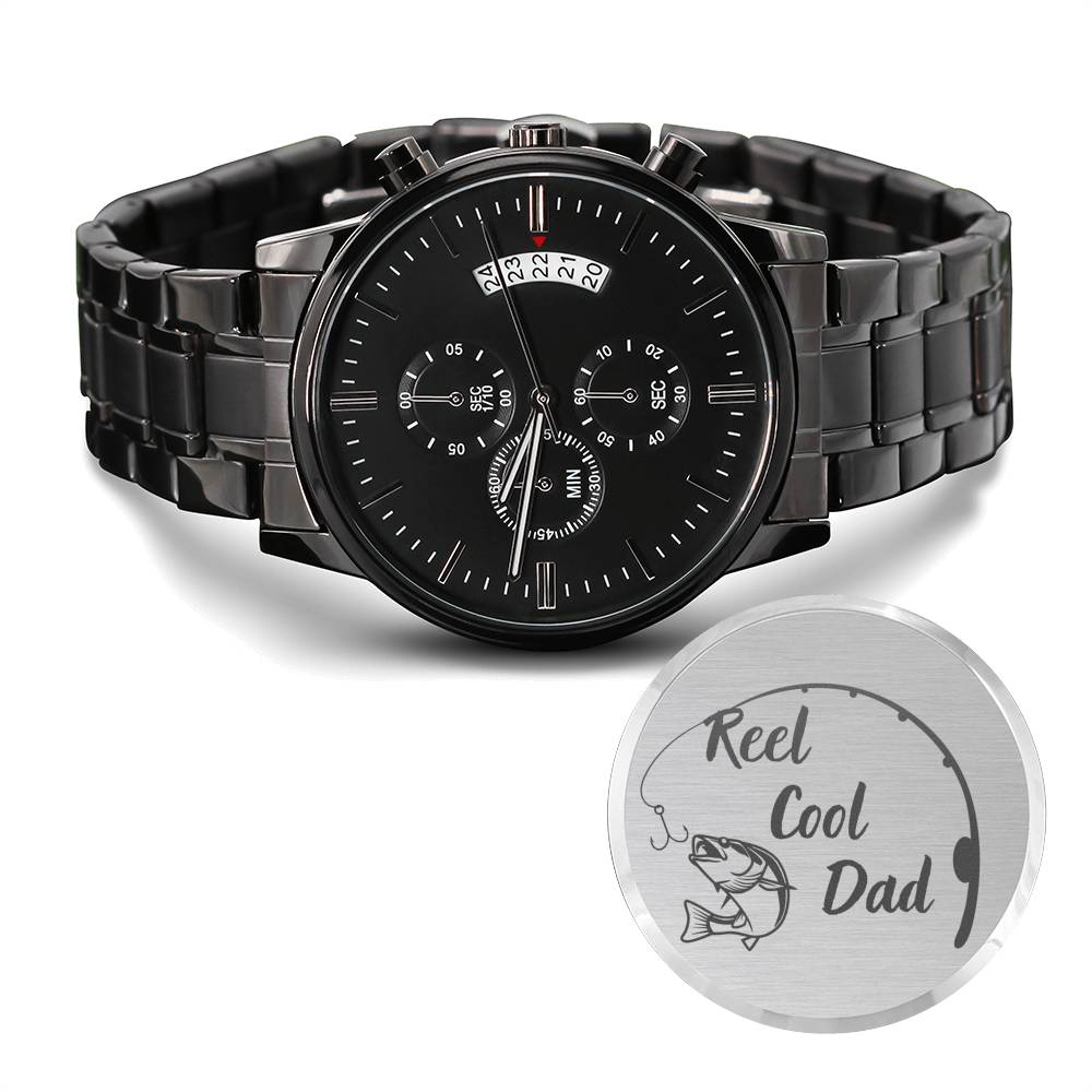 REEL COOL DAD ENGRAVED WATCH GIFT SET - ON CLOUD NINE GIFTS