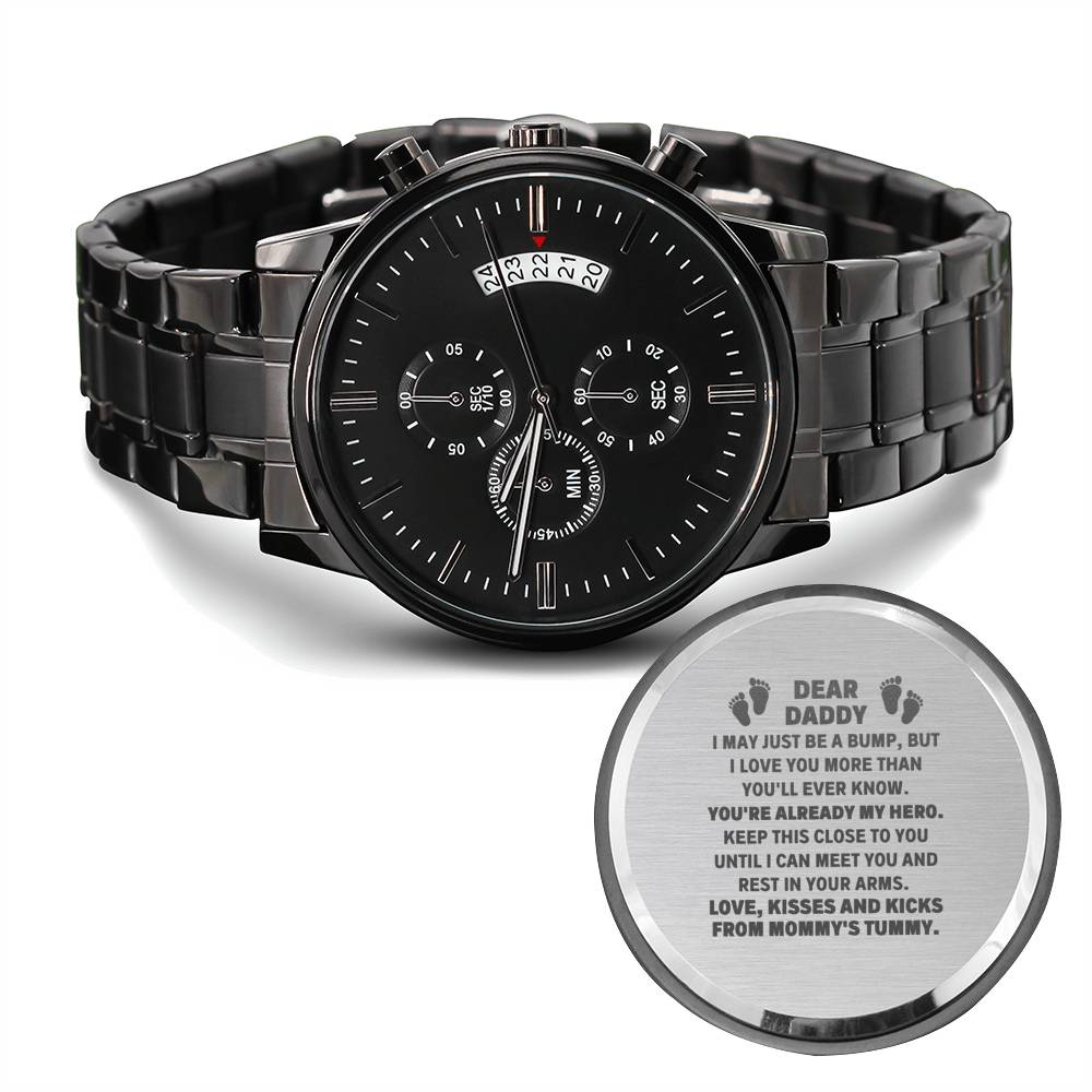 DEAR DADDY HERO ENGRAVED WATCH GIFT SET - ON CLOUD NINE GIFTS