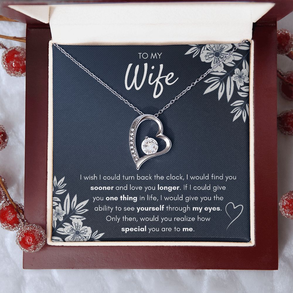Gift For My Best Wife Ever, Gifts For Wife Birthday Gifts From Husband Necklace Valentines Day Find You Sooner Jewelry Box Pendant Personalized Custom Made Romantic - ON CLOUD NINE GIFTS