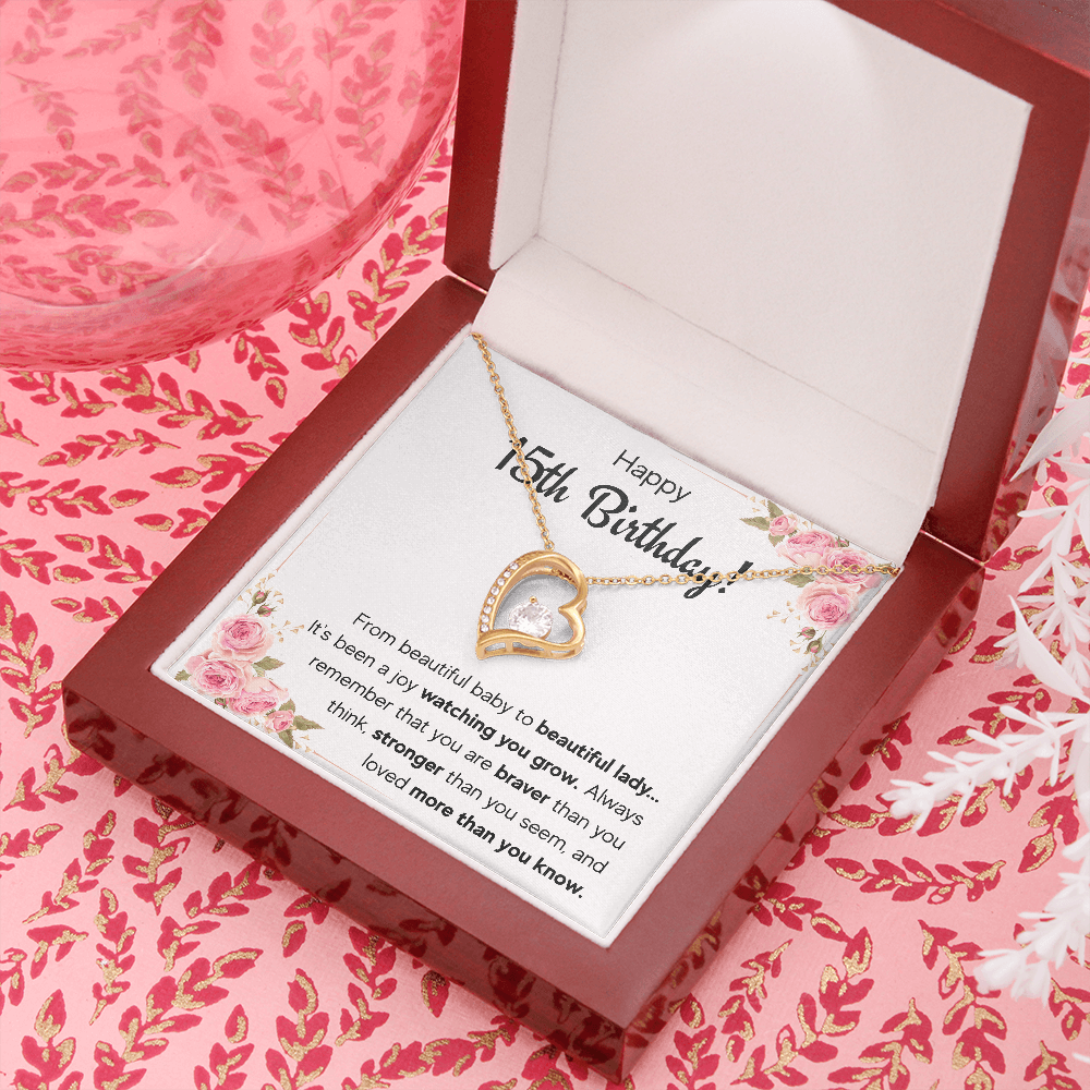 15 year old girl gifts for teen girls for 15th birthday gifts, sweet 15 necklace, quinceanera gifts, card, quinceanera jewelry, fifteen bday - ON CLOUD NINE GIFTS
