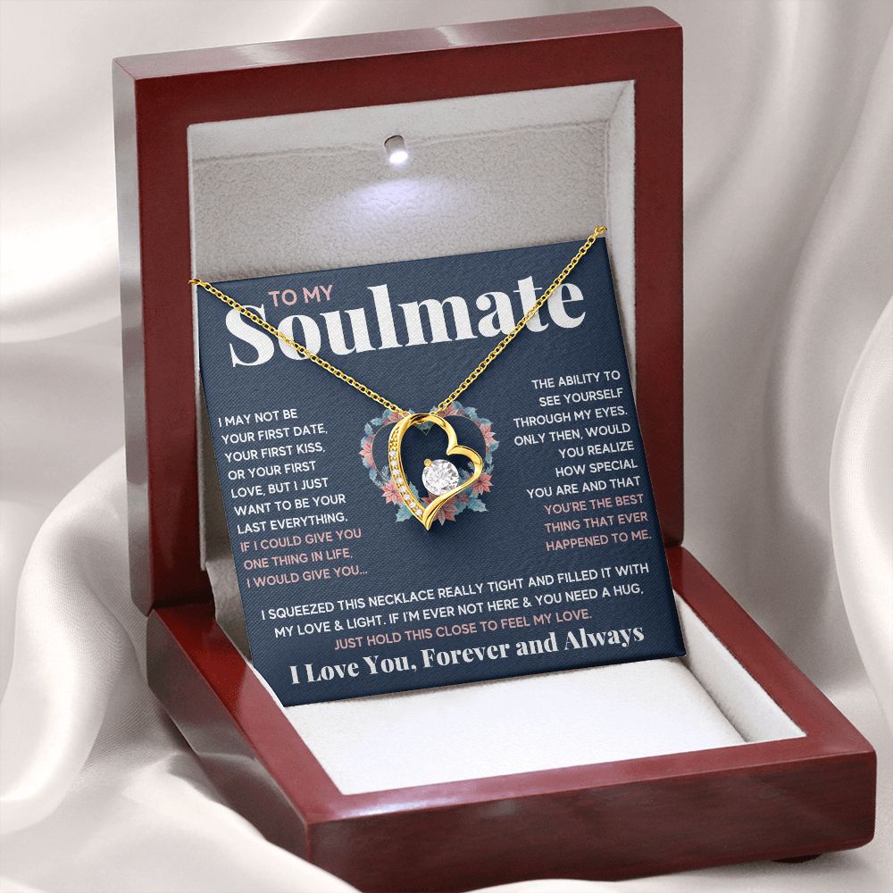 couples necklace to my wife birthday love gifts gift for girlfriend to my soulmate necklace for women gift ideas womens jewelry - ON CLOUD NINE GIFTS