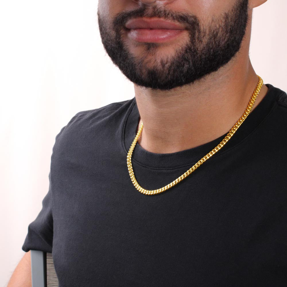 TO MY DAD LITTLE BOY CUBAN LINK CHAIN GIFT SET - ON CLOUD NINE GIFTS