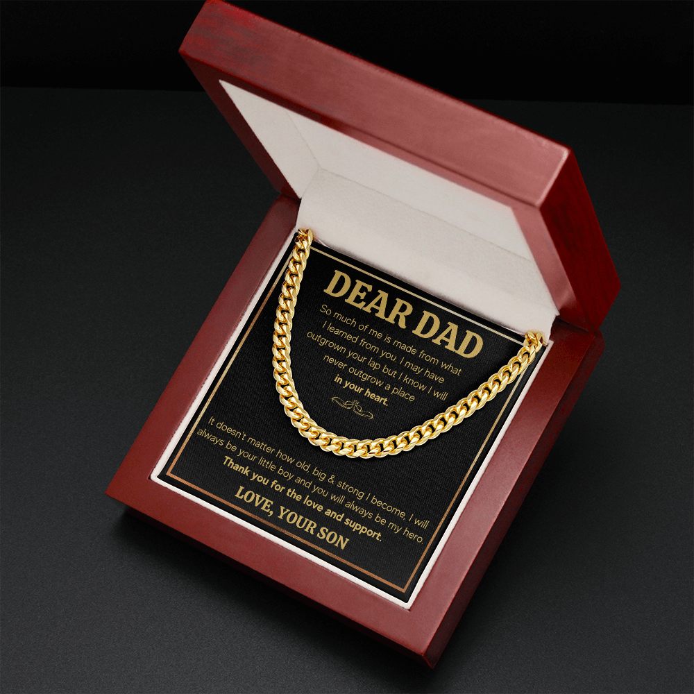 Birthday gifts for dad, dad birthday gifts from son, father birthday gift, dad gifts from son, birthday presents for dad chain necklace - ON CLOUD NINE GIFTS