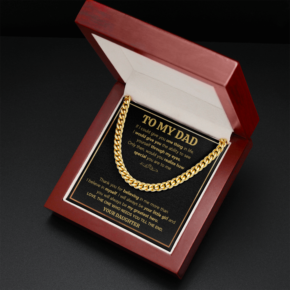 For dad from daughter, gifts for him dad, awesome dad, dad birthday gifts from kids, cheesy gifts for dad, fathers day gifts for dad chain - ON CLOUD NINE GIFTS