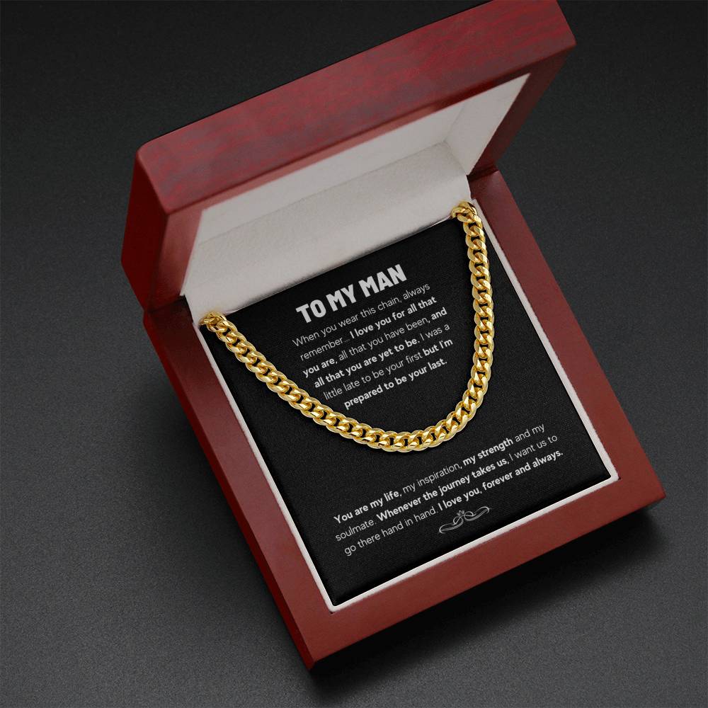 TO MY MAN CUBAN LINK CHAIN GIFT SET - ON CLOUD NINE GIFTS