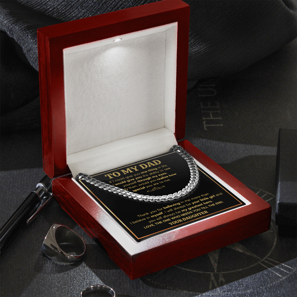 For dad from daughter, gifts for him dad, awesome dad, dad birthday gifts from kids, cheesy gifts for dad, fathers day gifts for dad chain - ON CLOUD NINE GIFTS
