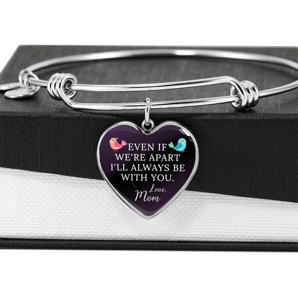 TO MY DAUGHTER FROM MOM "APART" ENGRAVING HEART BRACELET GIFT SET - ON CLOUD NINE GIFTS
